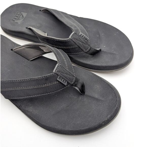 Reef Element TQT Flip Flop Thong Sandals Slip-On Men's Black Size US14 EU47 - Picture 12 of 12
